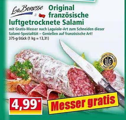 Original französische luftgetrocknete Salami