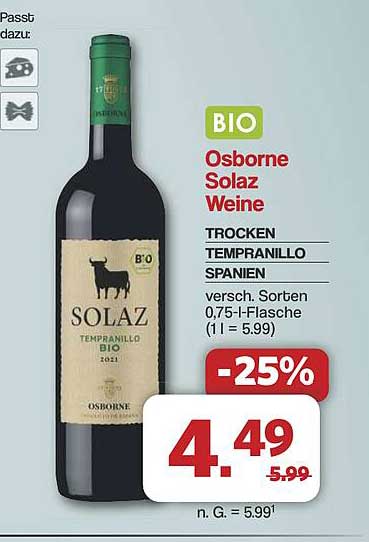 Osborne Solaz Weine