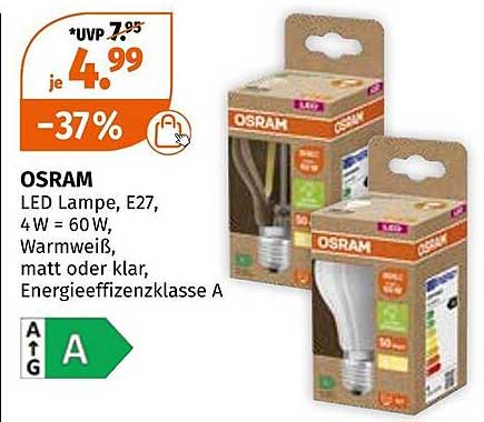 OSRAM LED Lampe E27