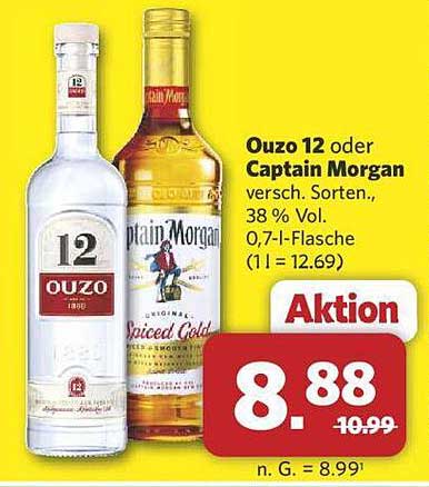 Ouzo 12 oder Captain Morgan