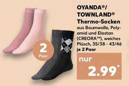 OYANDA®/TOWNLAND® Thermo-Socken