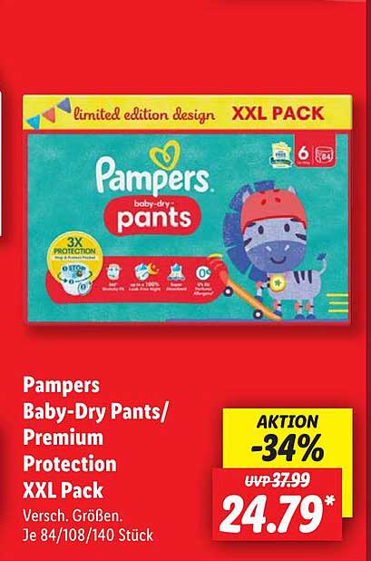 Pampers Baby-Dry Pants/ Premium Protection XXL Pack