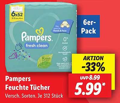 Pampers Feuchte Tücher