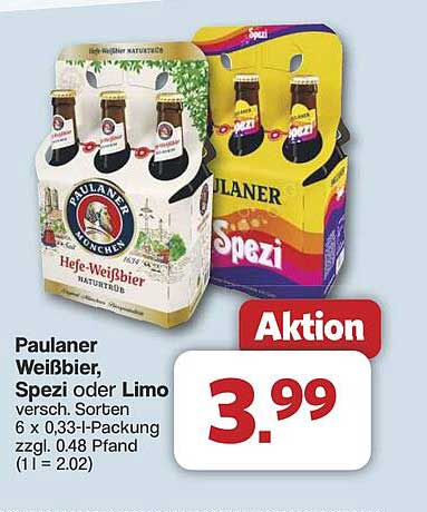 Paulaner Weißbier, Spezi oder Limo