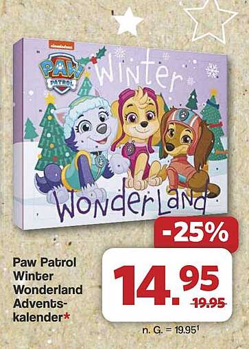 Paw Patrol Winter Wonderland Adventskalender