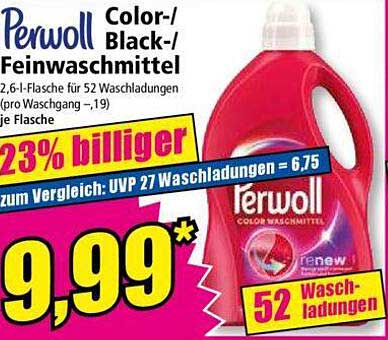 Perwoll Color-/Black-/Feinwaschmittel