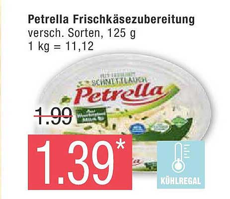 Petrella Frischkäsezubereitung