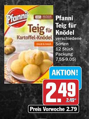 Pfanni Teig für Knödel