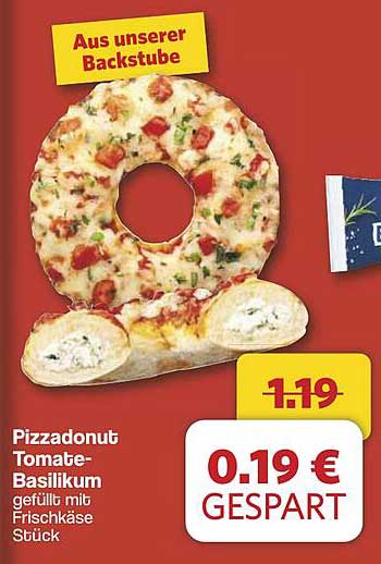 Pizzadonut Tomate-Basilikum