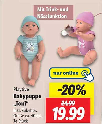 Playtive Babypuppe „Toni“