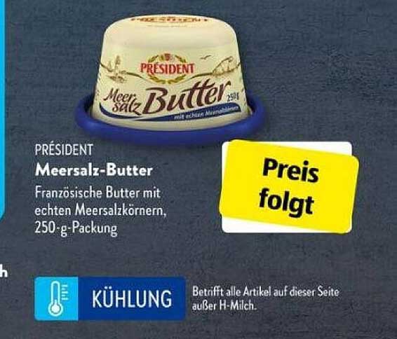 PRÉSIDENT Meersalz-Butter