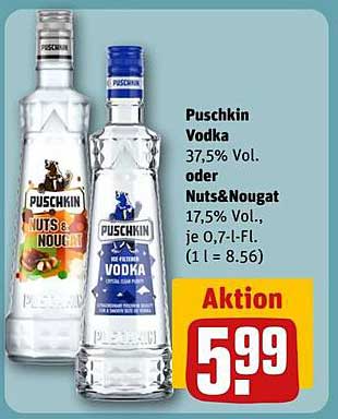 Puschkin Vodka oder Nuts&Nougat