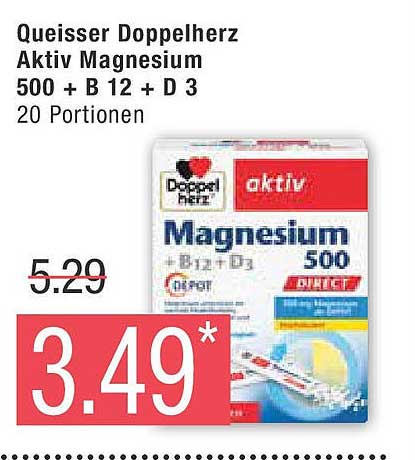 Queisser Doppelherz Aktiv Magnesium B12 + D3