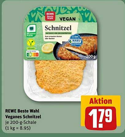 REWE Beste Wahl Veganes Schnitzel