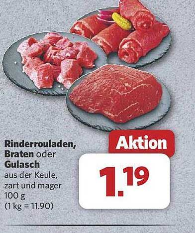 Rinderrouladen, Braten oder Gulasch