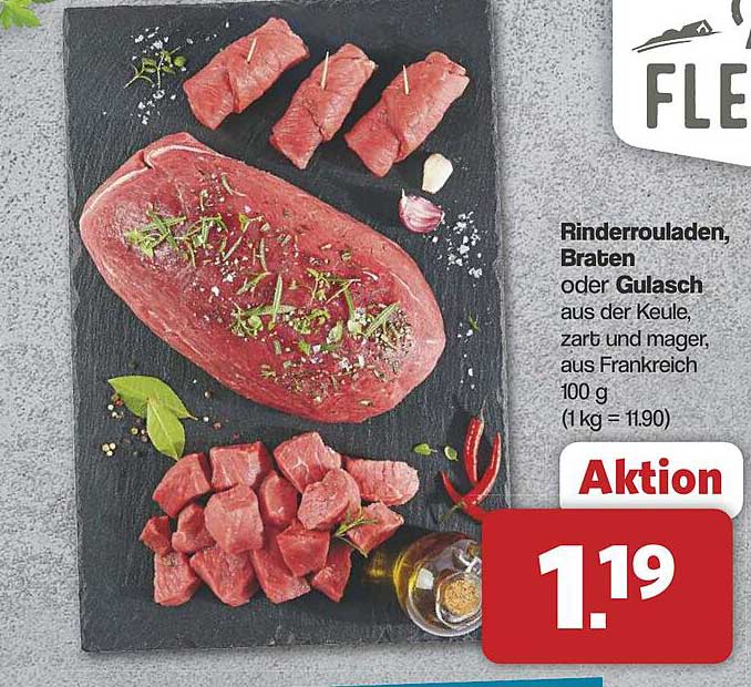 Rinderrouladen, Braten oder Gulasch