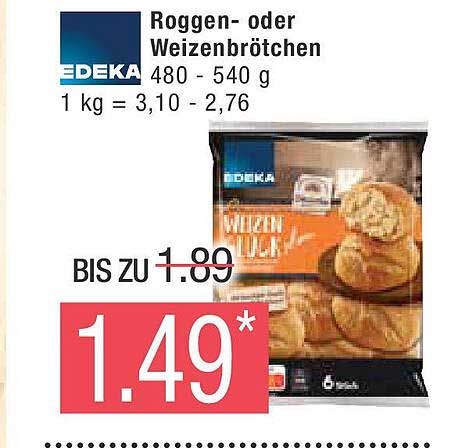 Roggen- oder Weizenbrötchen