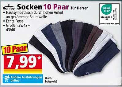 Ronley Socken 10 Paar für Herren