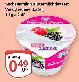 Sachsenmilch Buttermilchdessert