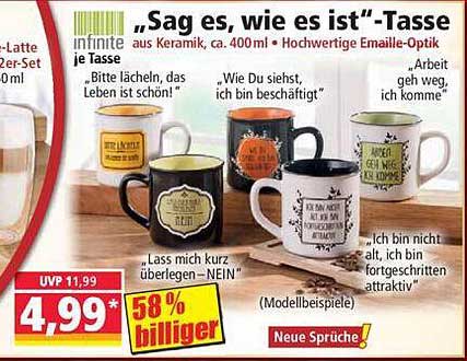 „Sag es, wie es ist“-Tasse