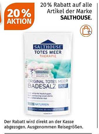 SALTHOUSE ORIGINAL TOTES MEER BADESALZ PUR