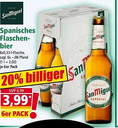 San Miguel Spanisches Flaschenbier