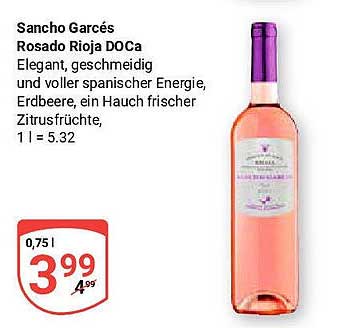 Sancho Garcés Rosado Rioja DOCA