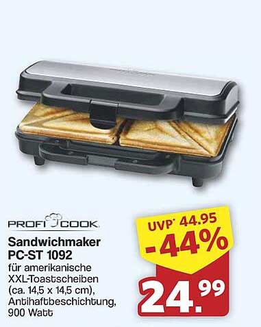 Sandwichmaker PC-ST 1092