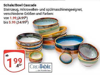 Schale/Bowl Cascade