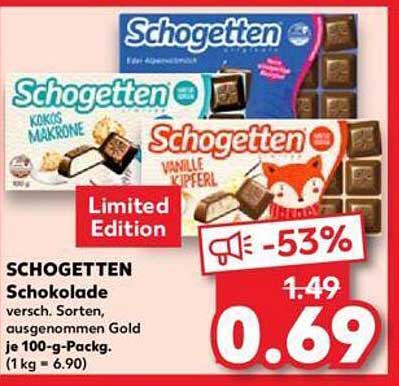 SCHOGETTEN Schokolade