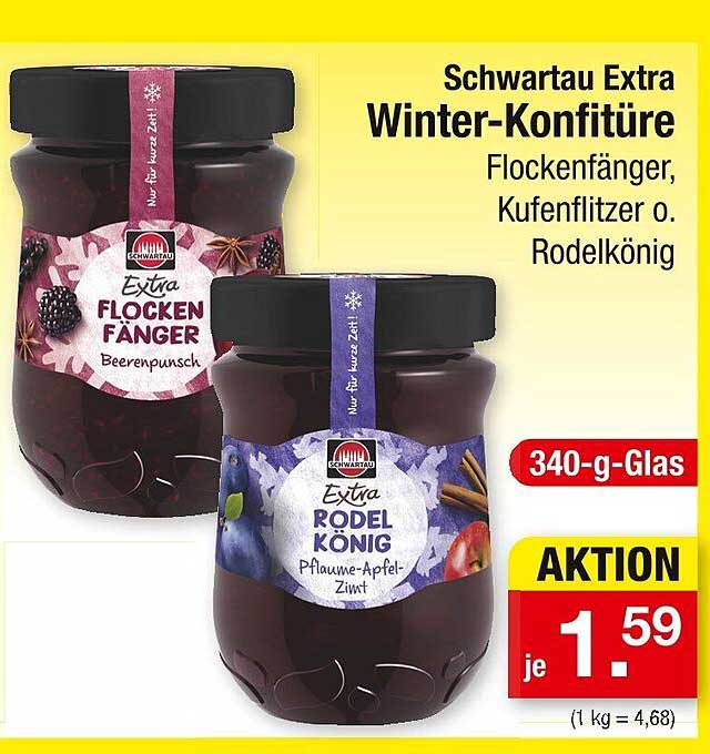 Schwartau Extra Winter-Konfitüre Flockenfänger, Rodel König