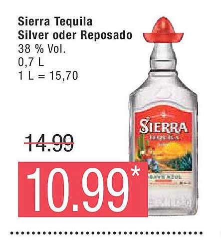 Sierra Tequila Silver oder Reposado