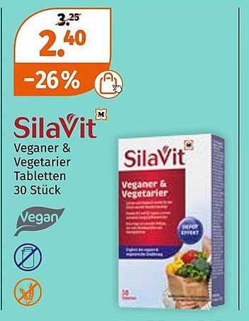 SilavIt Veganer & Vegetarier Tabletten 30 Stück