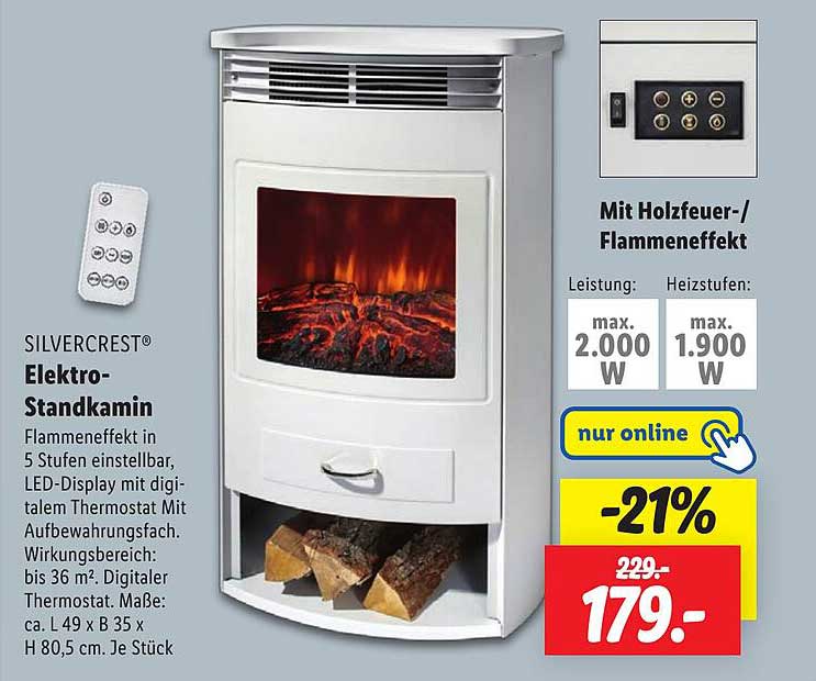 SILVERCREST® Elektro-Standkamin