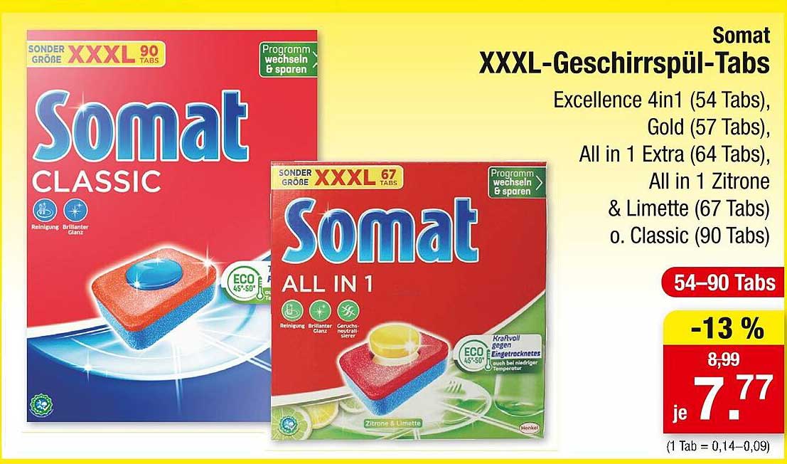 Somat XXXL-Geschirrspül-Tabs