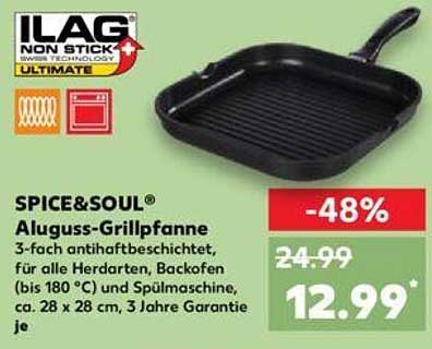 SPICE&Soul® Aluguss-Grillpfanne