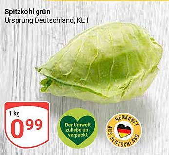 Spitzkohl grün