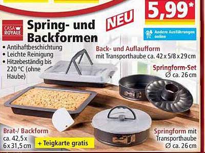 Spring- und Backformen