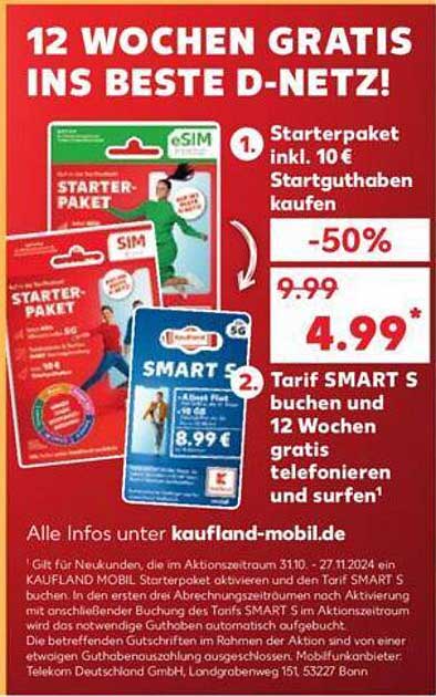 Starterpaket inkl. 10€ Startguthaben kaufen