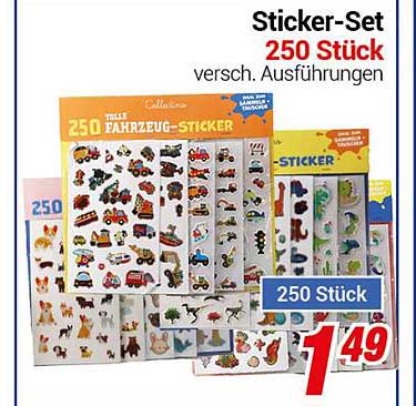 Sticker-Set 250 Stück