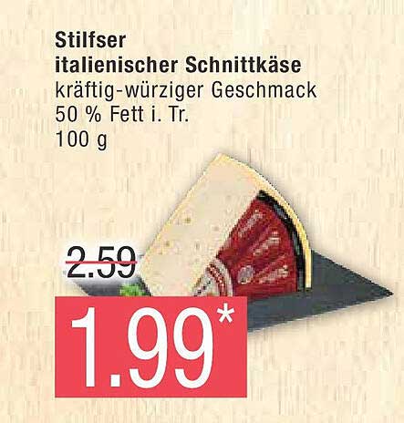 Stilfser italienischer Schnittkäse