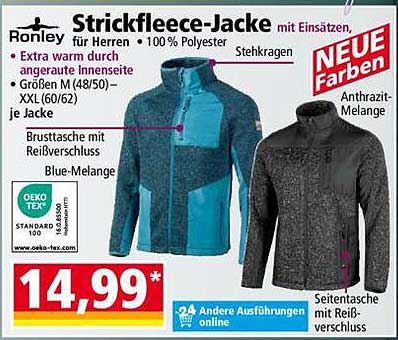 Strickfleece-Jacke für Herren