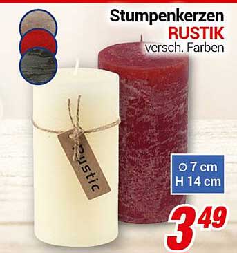 Stumpenkerzen RUSTIK