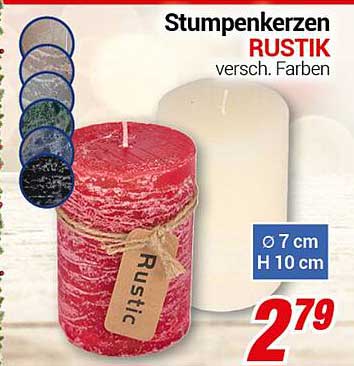 Stumpenkerzen RUSTIK