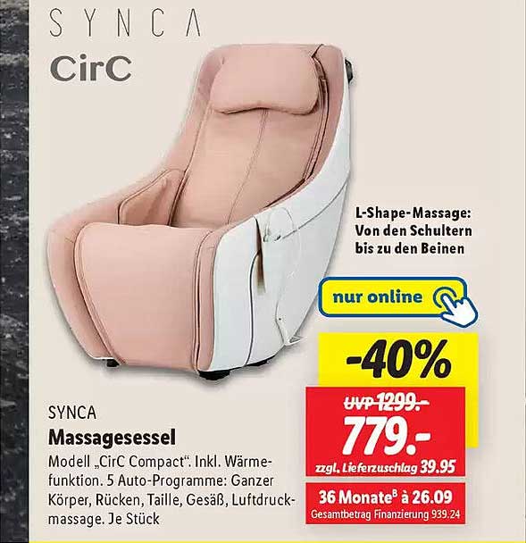 SYNCA Massagesessel