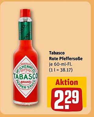 Tabasco Rote Pfeffersoße