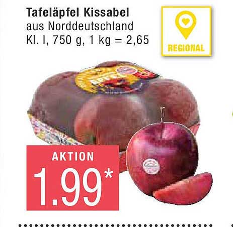 Tafeläpfel Kissabel aus Norddeutschland