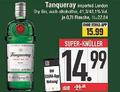 Tanqueray imported London Dry Gin