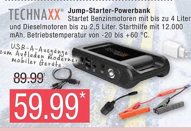 TECHNAXX Jump-Starter-Powerbank