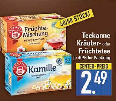 Teekanne Kräuter- oder Früchtetee